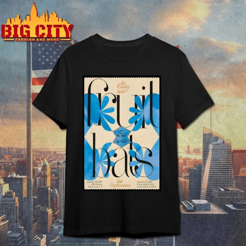 Fruit Bats California January 2026 Tour Poster shirt