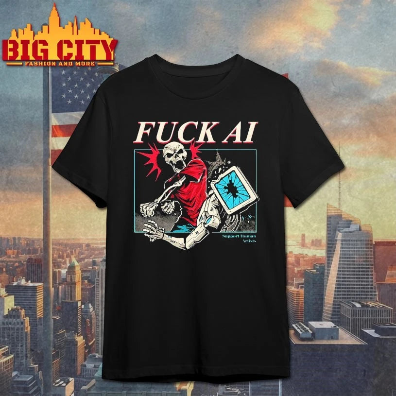 Fuck AI Support Human Artists shirt