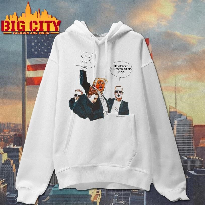 Fuck Charlie Kirk And Trump He Really Likes To Rape Kids Shirt