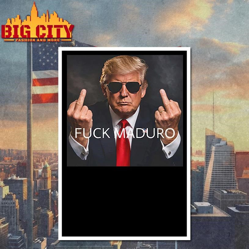 Fuck Maduro Donald Trump Middle Finger Shirt