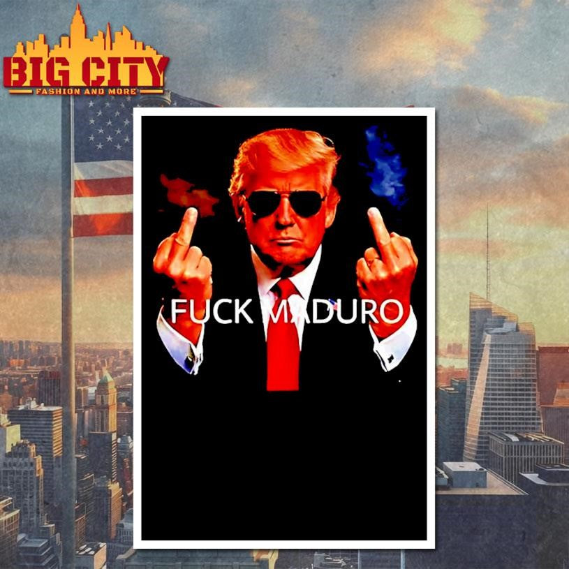 Fuck Nicolas Maduro Moros Donald Trump Middle Finger Shirt