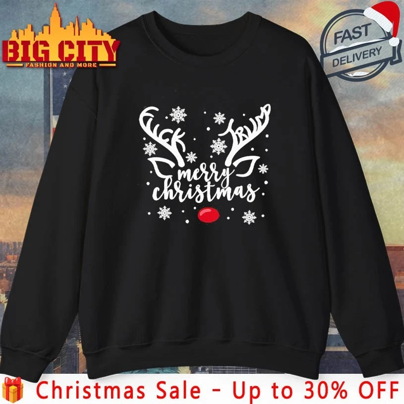 Fuck Trump Reindeer horns Merry Christmas shirt