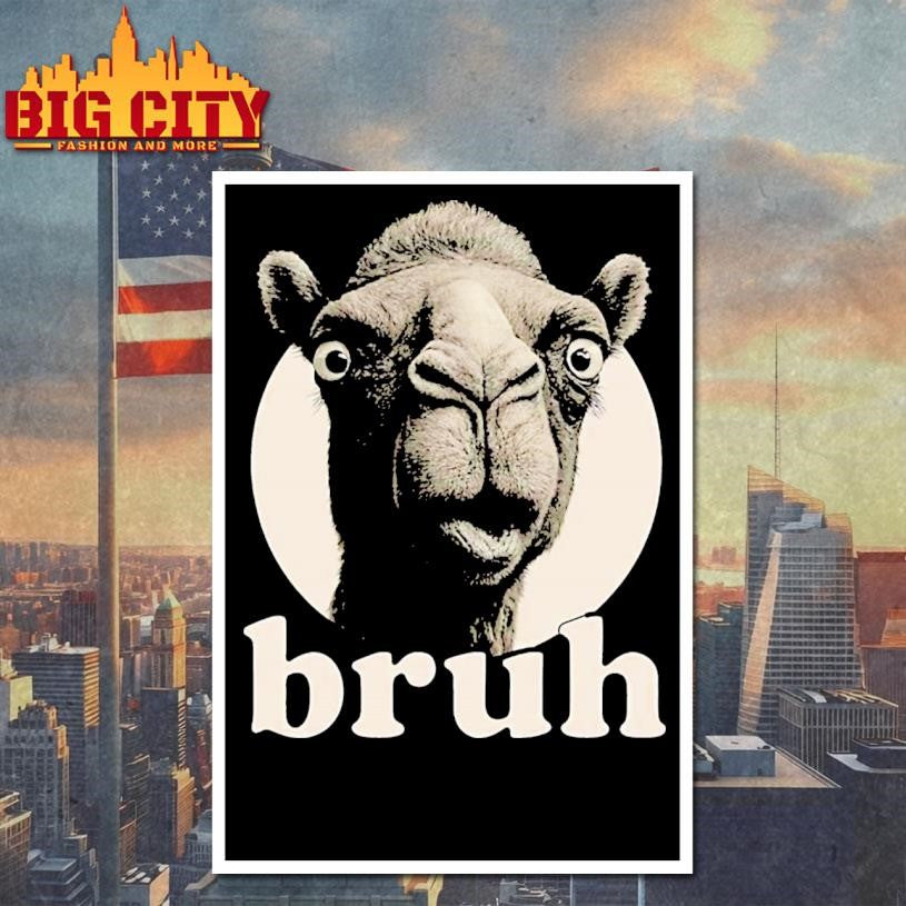 Funny Camel Bruh Humor Meme Animal Shirt