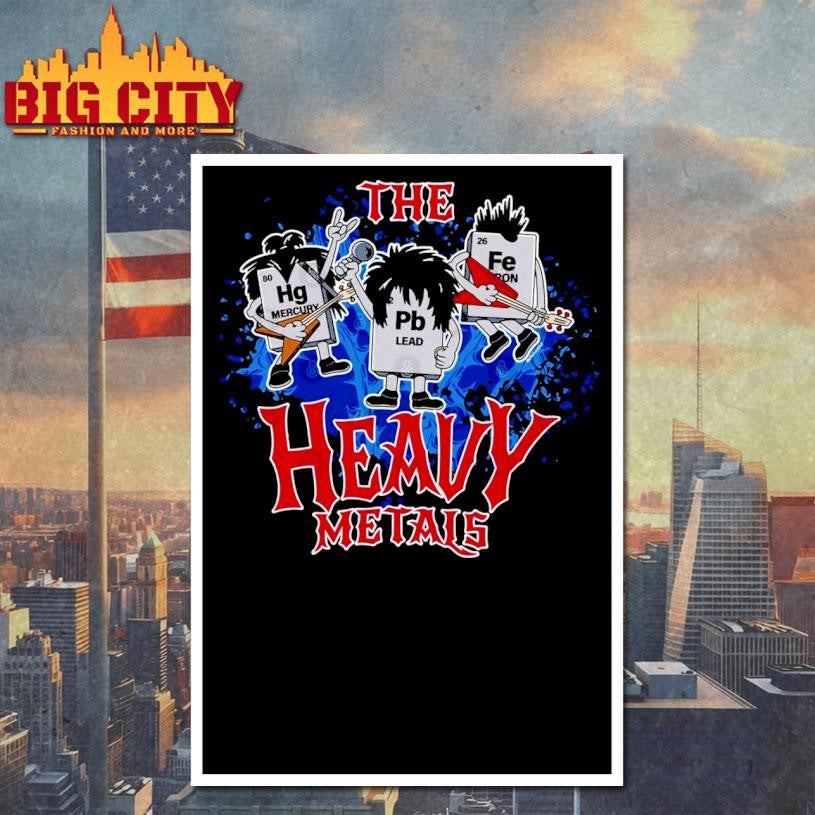 Funny Chemistry Rock Band The Heavy Metals Shirt