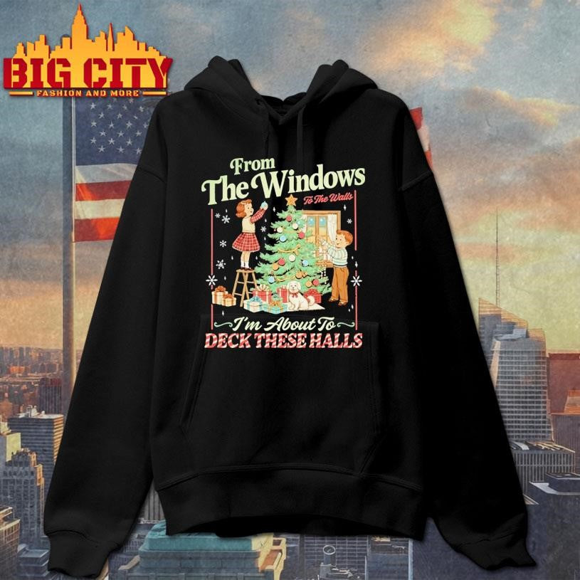 Funny Christmas From The Windows To The Walls 2025 Shirt