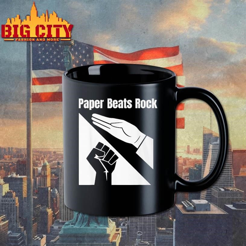 Funny Paper Beats Rock Logo Shirt