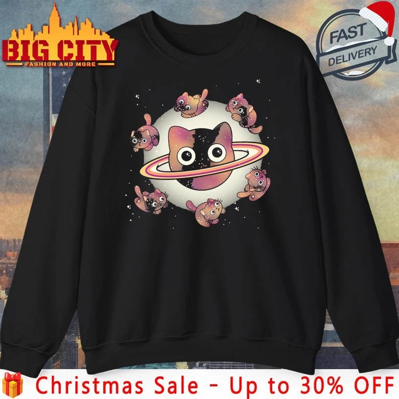 Funny Space Galaxy Cats shirt