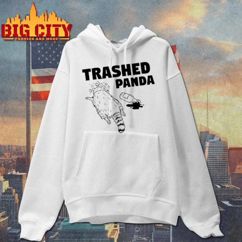 Funny Trashed Panda Raccoon Gets Drunk shirt