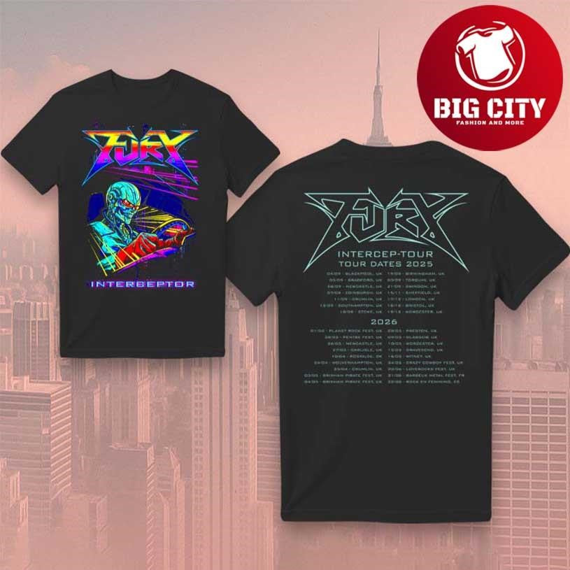 Fury Interceptor Tour 2025-2026 Two Sided Shirt