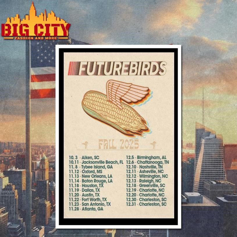 Futurebirds Fall Tour 2025 Poster Shirt