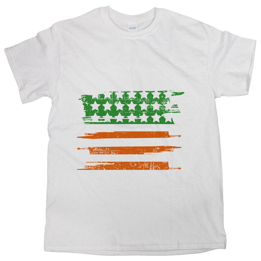 St Paddys Day Shirt American Flag Irish Tshirt St Paddys USA T-Shirt St Paddys Clothing Flag Gift