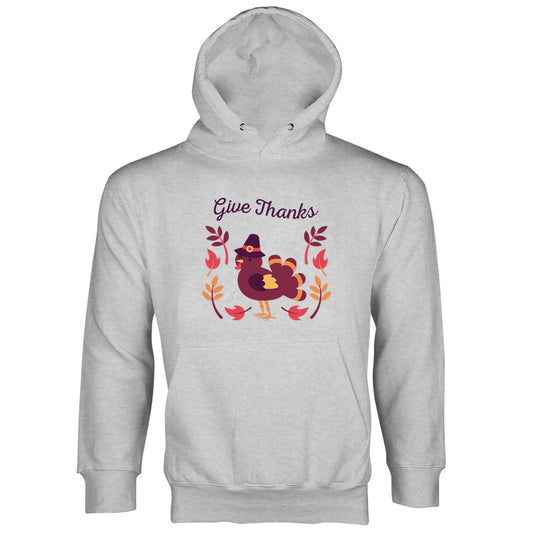 Thanksgiving Hoodie Give Thanks Happy Thanksgiving Sweatshirt Hoodies