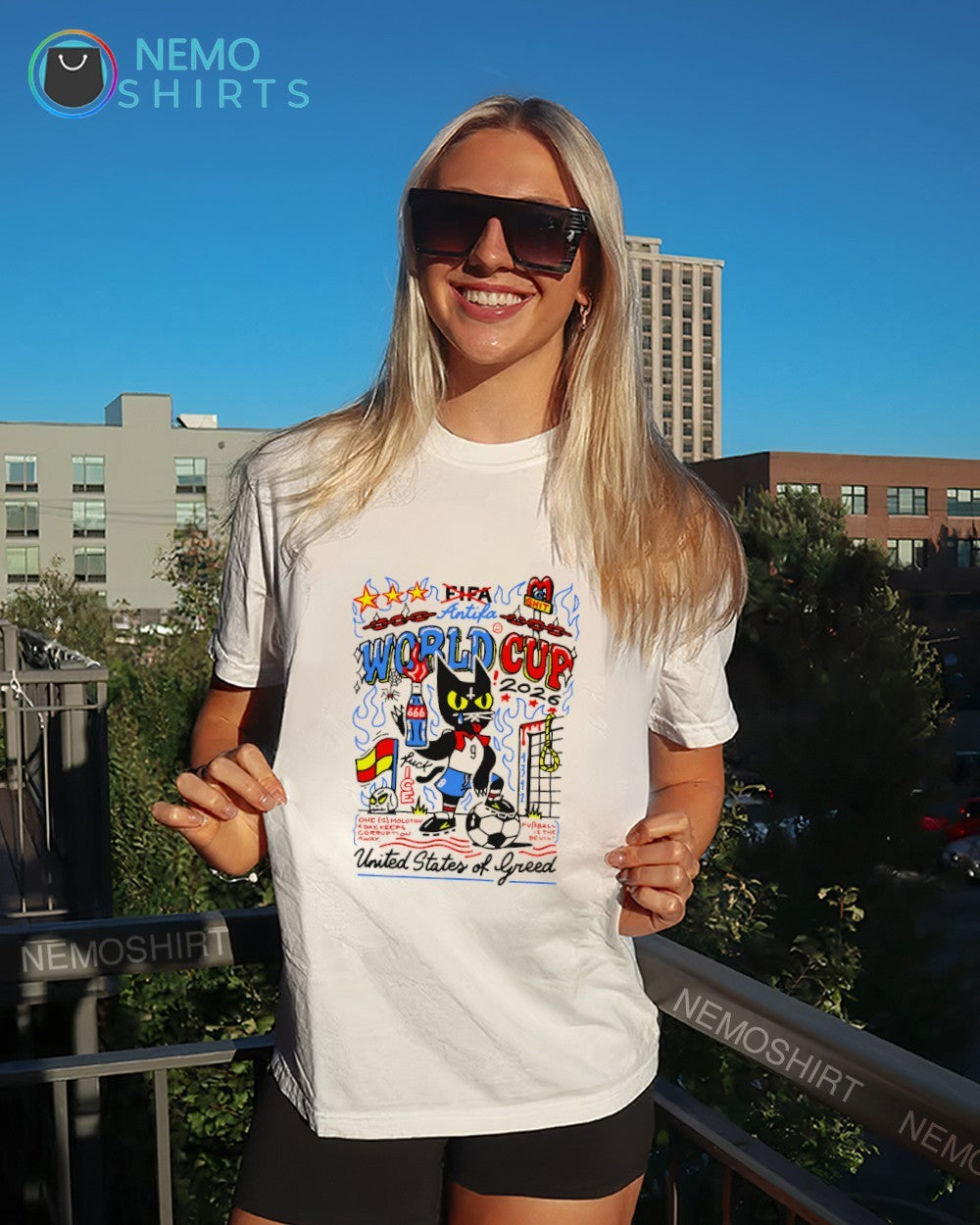 Not FIFA antifa world cup 2026 United States of Greed shirt