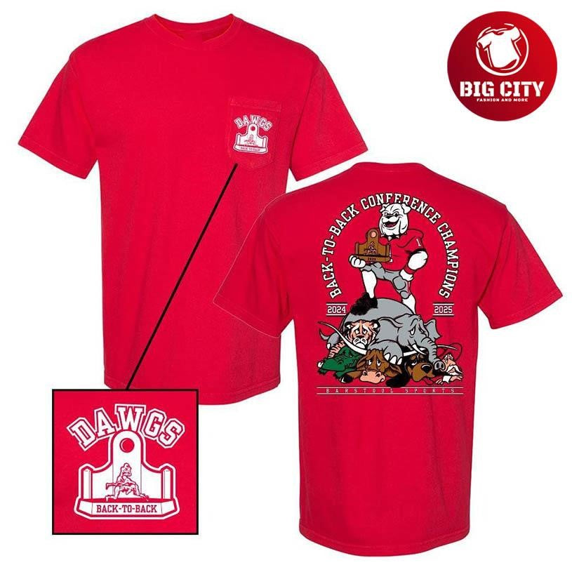 GA Back to Back Conference Champions Two Sided Shirt