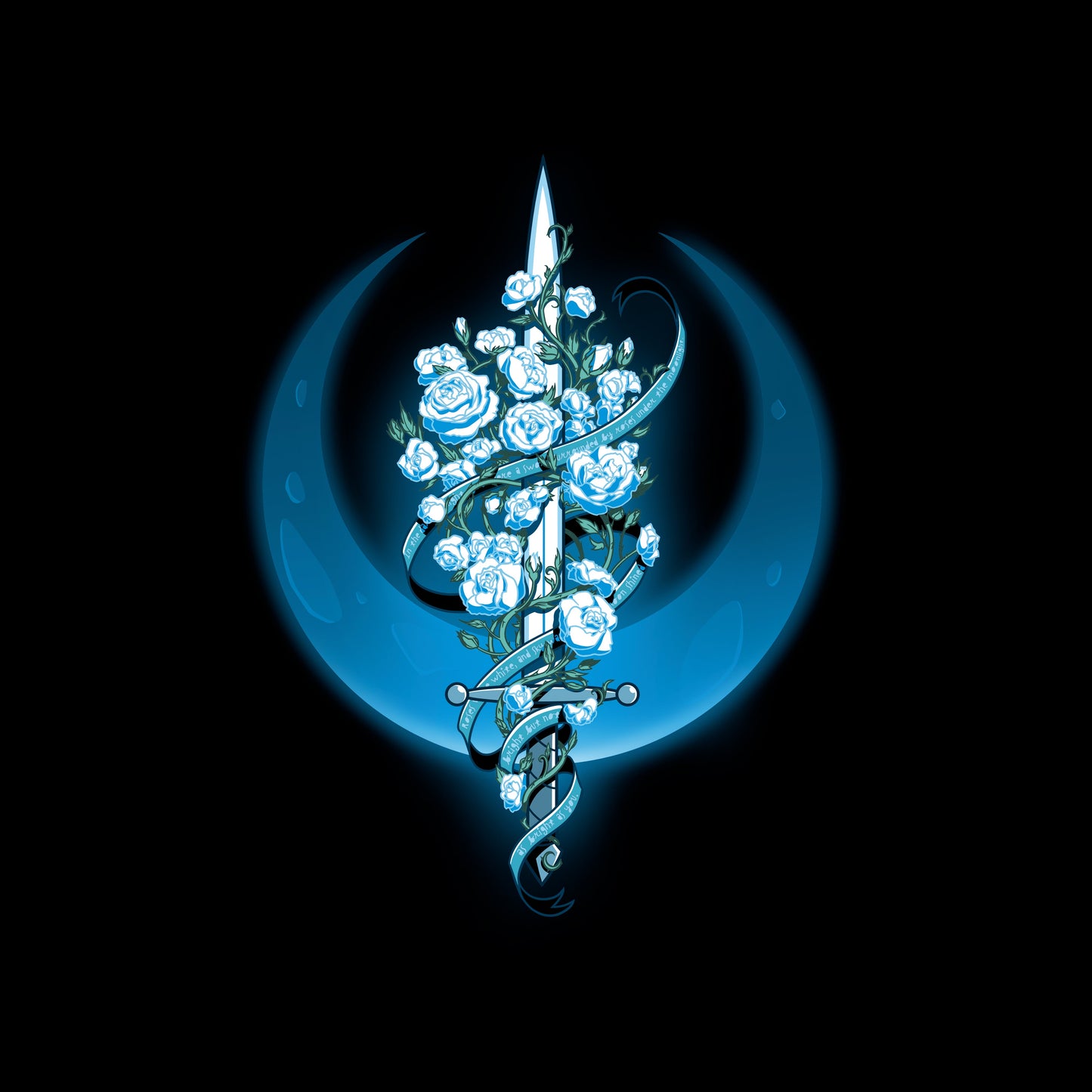 Moonlit Blade of Roses