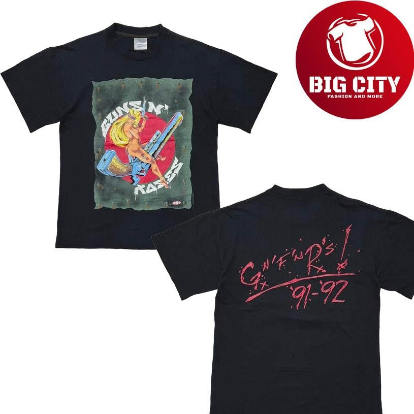 GUNS N’ ROSES CONART RIDING WOMEN GUNS BROCKUM LARGE 3345 Two Sided Shirt