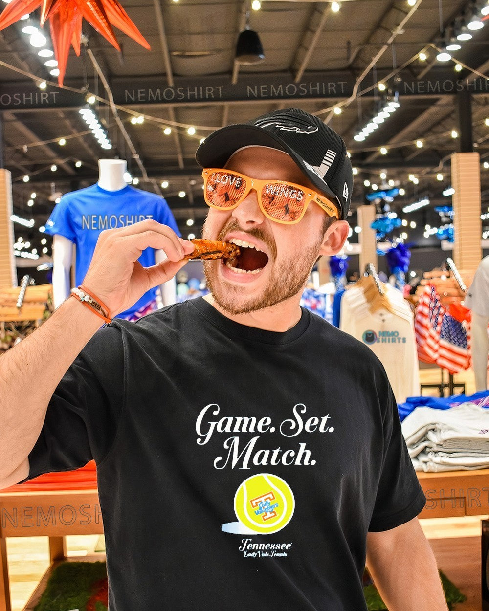 Game set match Tennessee Volunteers tennis game shirt