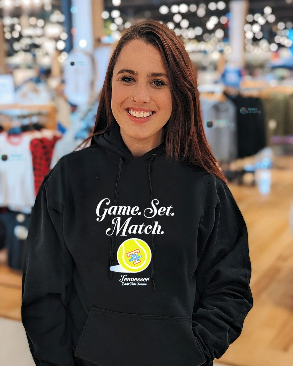 Game set match Tennessee Volunteers tennis game shirt