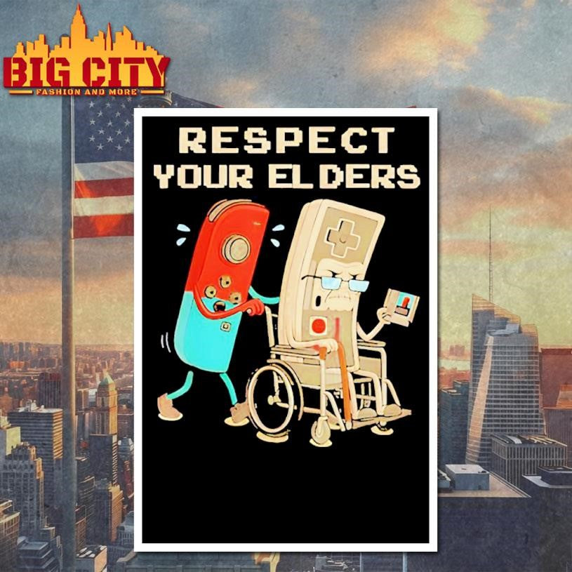 Gamer Respect Your Elders Shirt