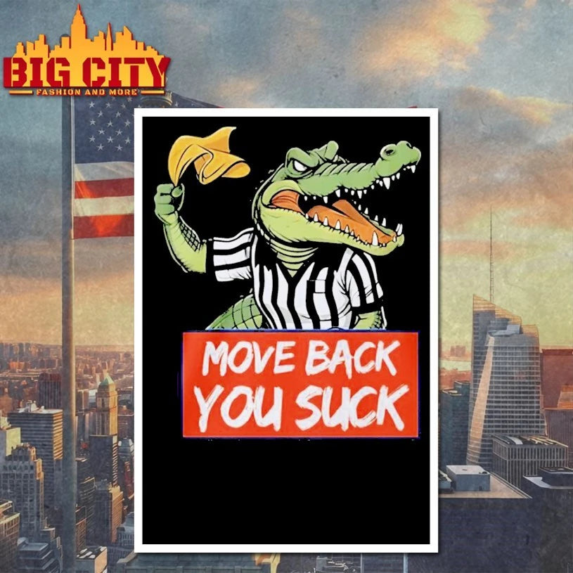 Gator Yellow Flag Move Back You Suck shirt