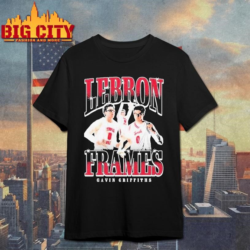 Gavin Griffiths Lebron Frames Temple Owls Shirt