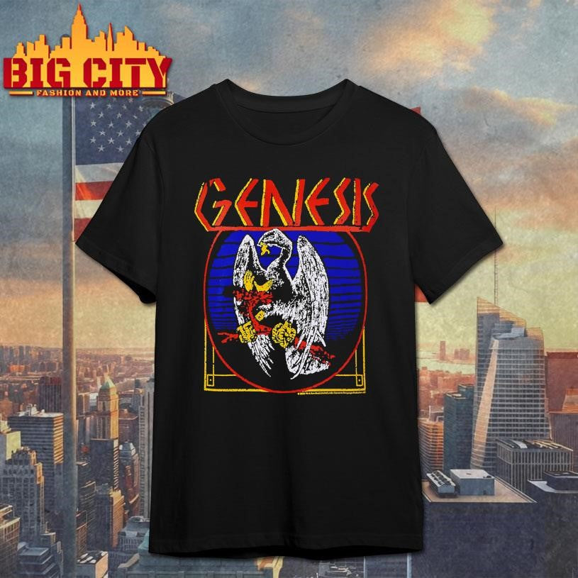 Genesis Mens Bird Acid Wash New Shirt