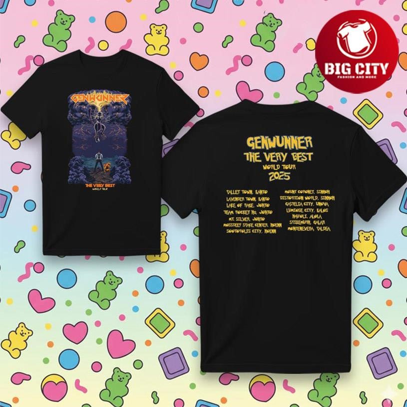 Genwunner The Very Best World Tour Two Sided Shirt