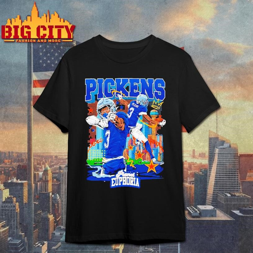 George Pickens Dallas Cowboys Hand Drawn Artwork Shirt