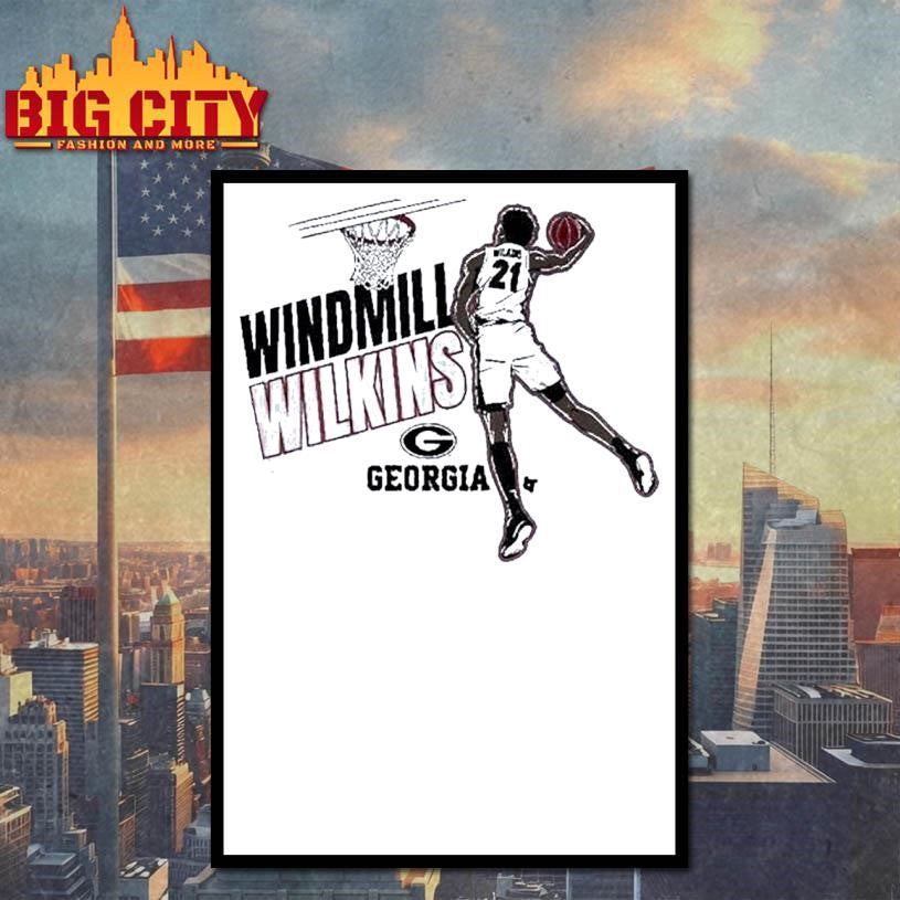 Georgia Basketball Windmill Jake Wilkins Shirt
