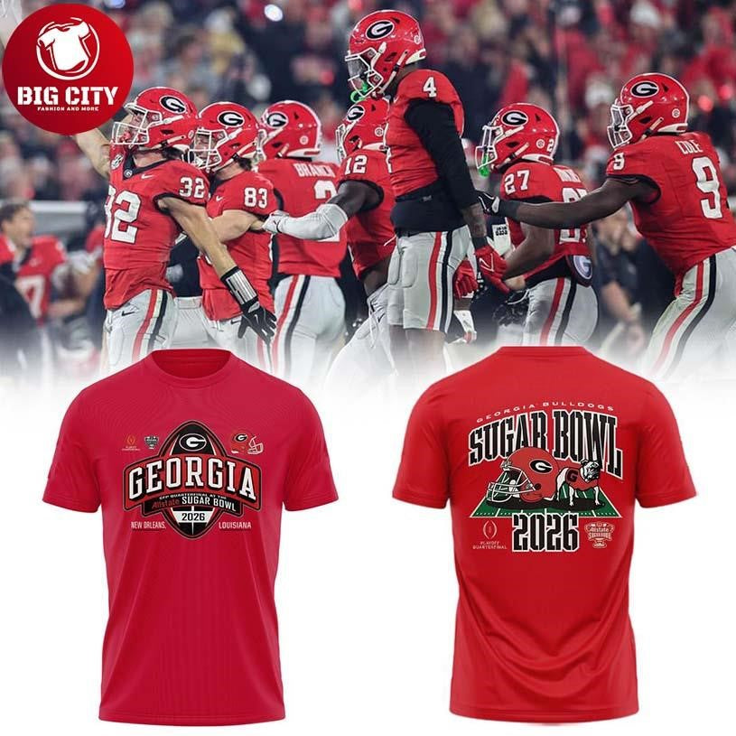 Georgia Bulldogs 2026 Sugar Bowl Champions NCAA Two Sided Shirt