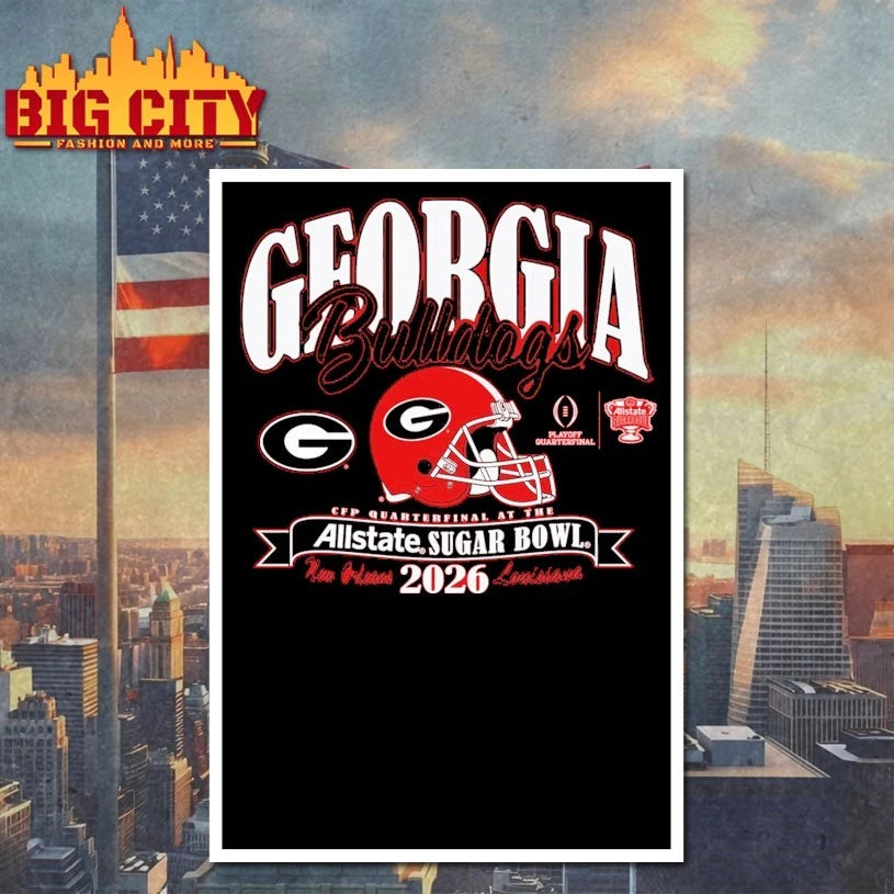 Georgia Bulldogs CFP quarterfinal at the Allstate Sugar Bowl 2026 shirt