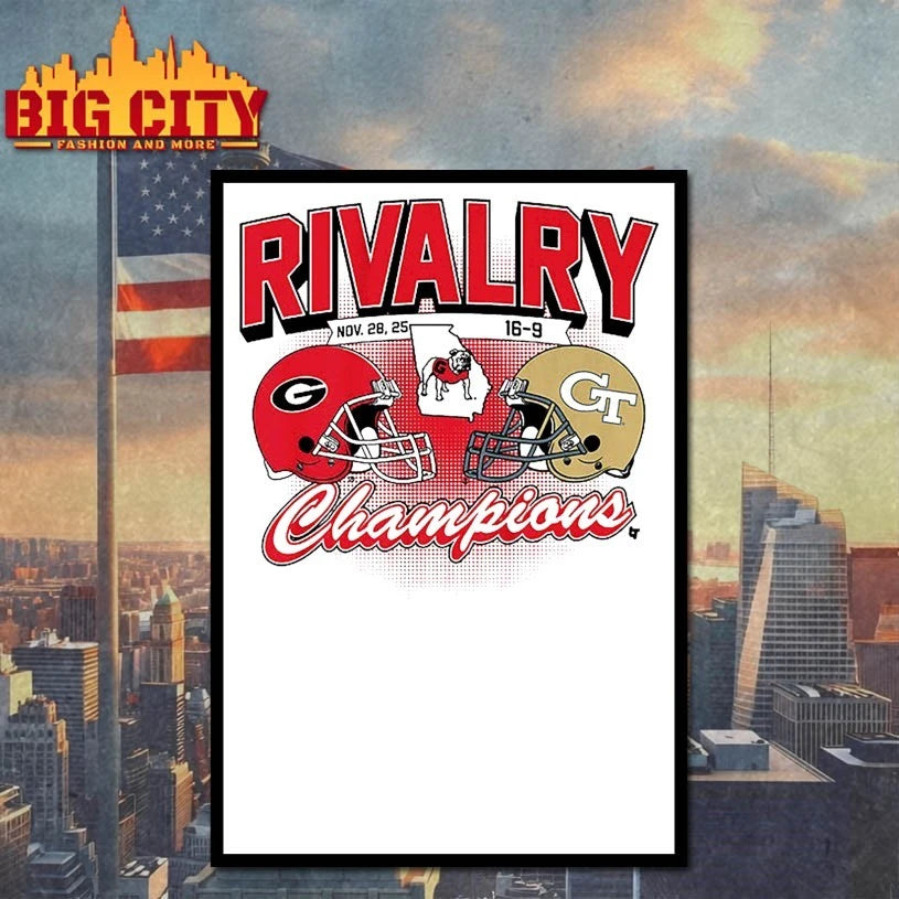Georgia Bulldogs vs Georgia Tech Rivalry Champions 2025 shirt