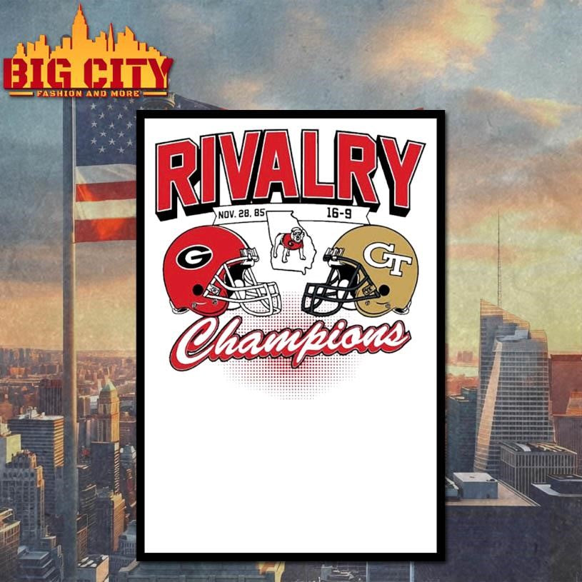 Georgia Bulldogs vs Georgia Tech Rivalry Winner 2025 Champions shirt