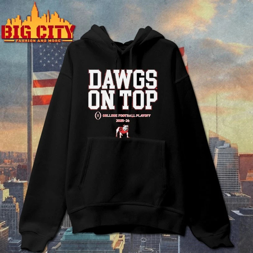 Georgia Football 2025 CFP Team Slogan Dawgs on top shirt
