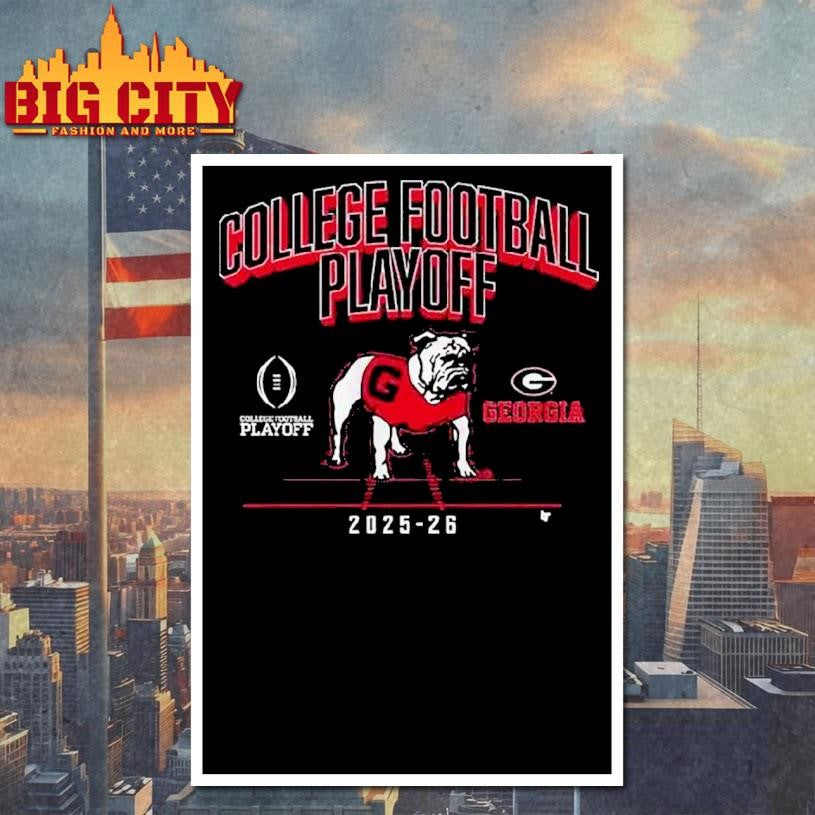 Official Georgia Football 2025 Cfp Mascot Shirt