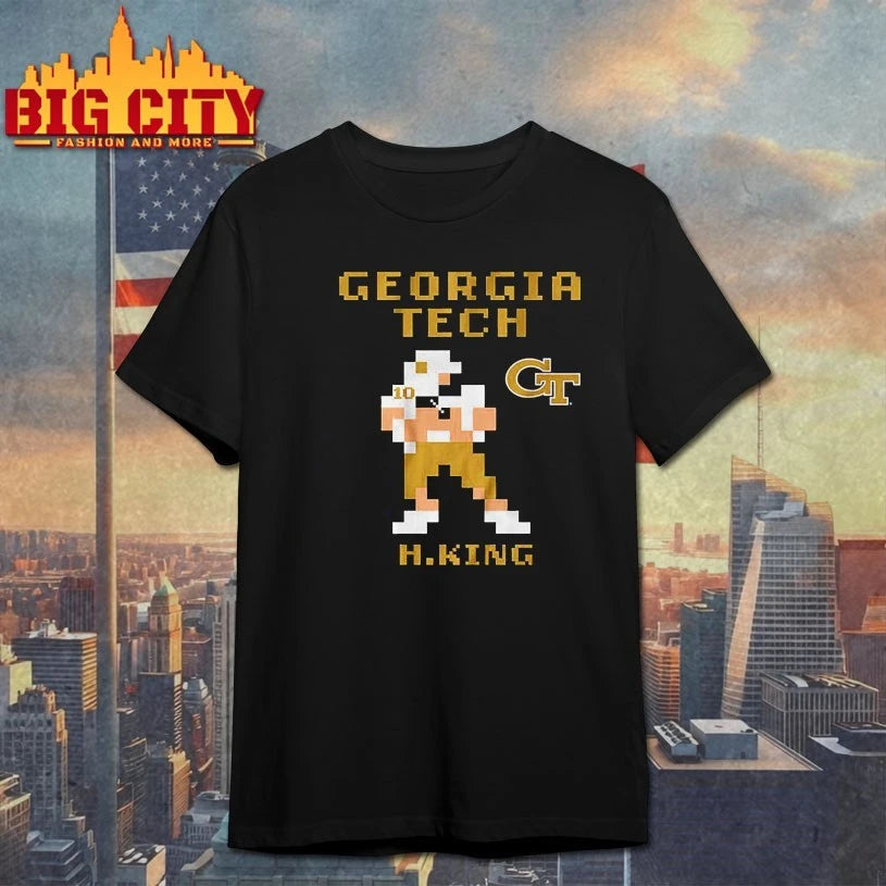 Georgia Tech Football Haynes King Retro Baller Shirt