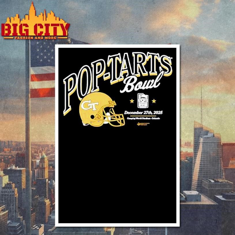 Georgia Tech Yellow Jackets 2025 Pop-Tarts Bowl helmet Shirt