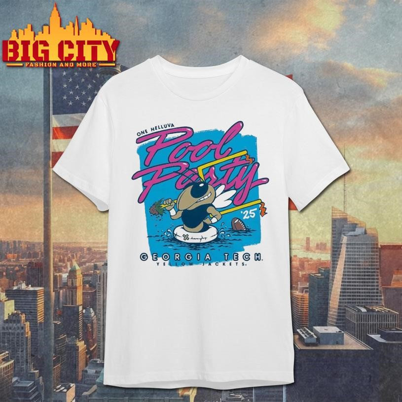 Georgia Tech Yellow Jackets One Helluva Pool Party shirt