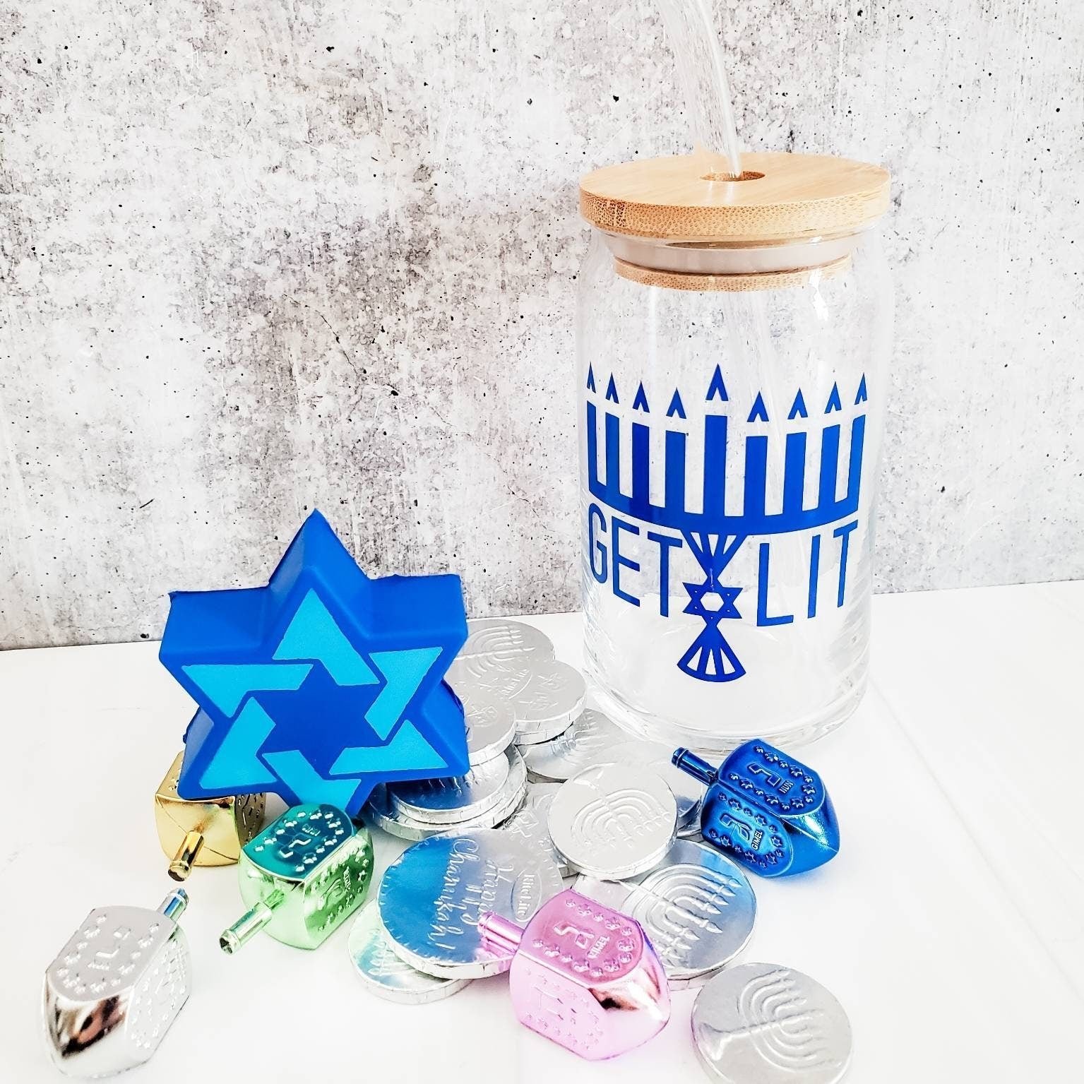 Get Lit Funny Hanukkah Self Care Gift Box