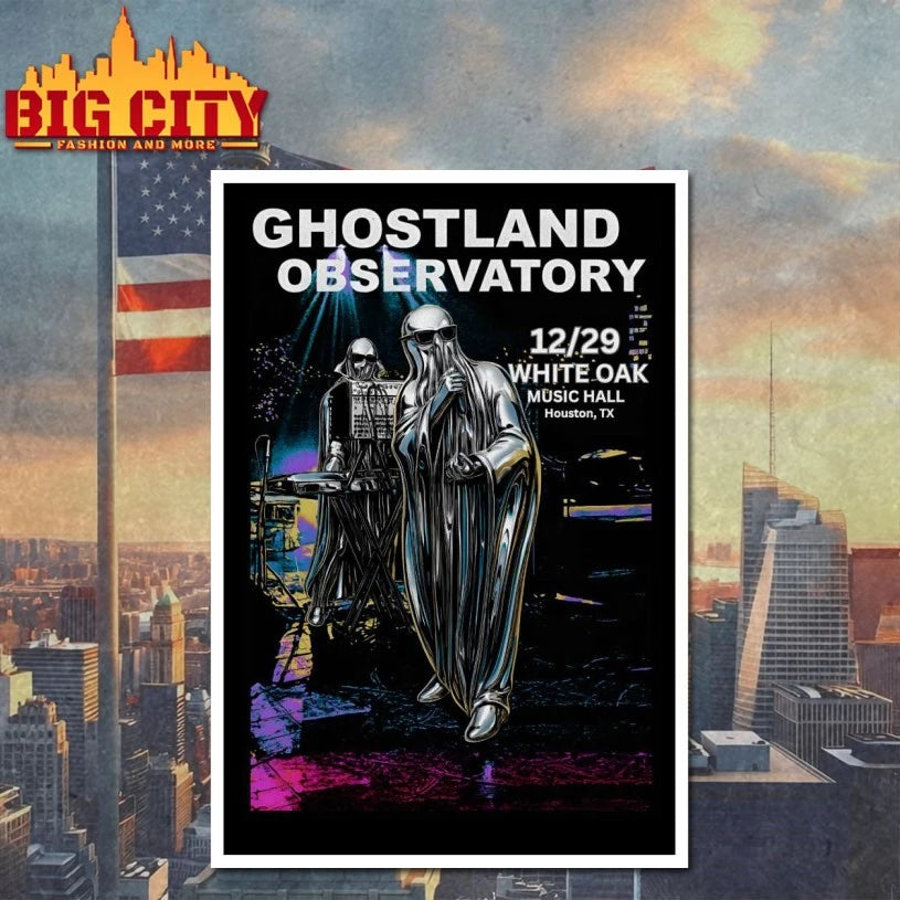 Ghostland Observatory White Oak Music Hall Houston TX December 29 2025 Poster shirt
