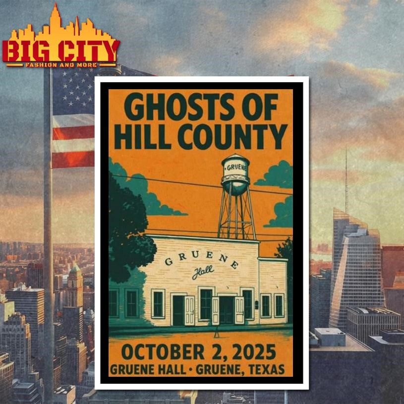 Ghosts Of Hill County Gruene Texas Oct 2 2025 Poster Shirt