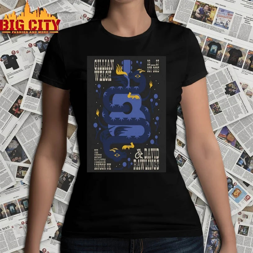 Gillian Welch And David Rawlings Oct 26-27 2025 London Event Poster shirt