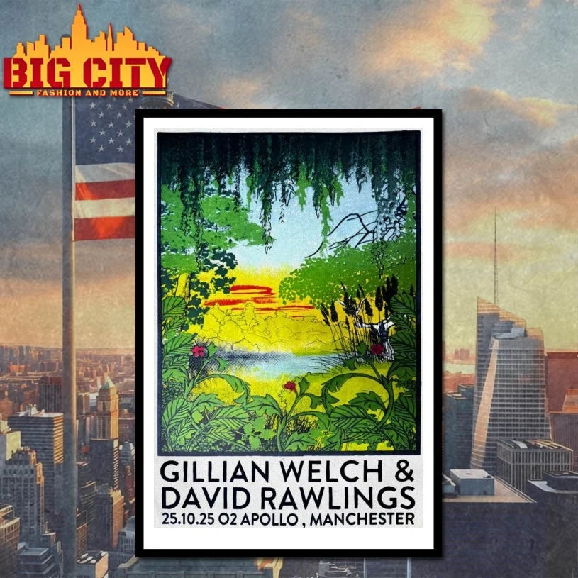 Gillian Welch With David Rawlings Manchester UK October 25 2025 Poster shirt