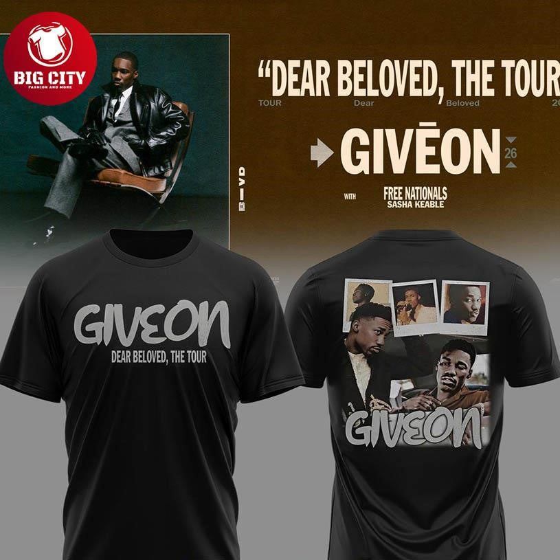 Giveon Dear Beloved The Tour 2026 Celebration Two Sided Shirt