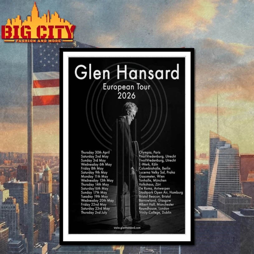 Glen Hansard Europe 2026 New Poster shirt