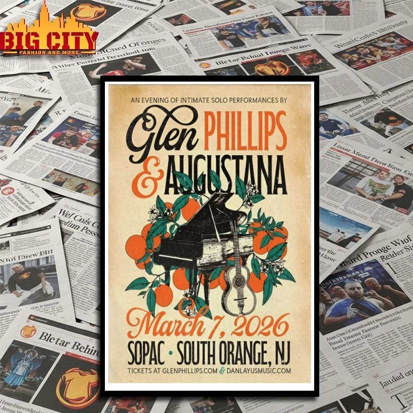 Glen Phillips And Augustana SOPAC In South Orange NJ March 7 2026 Poster shirt