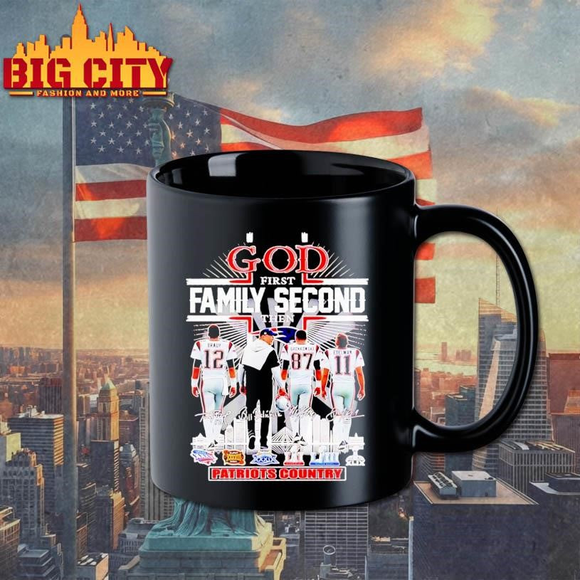 God first family second then Patriots country players Shirt