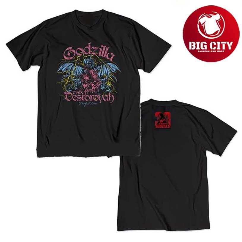 Godzilla Vs. Destoroyah 30Th Anniversary Scene Illustration 2025 Two Sided Shirt