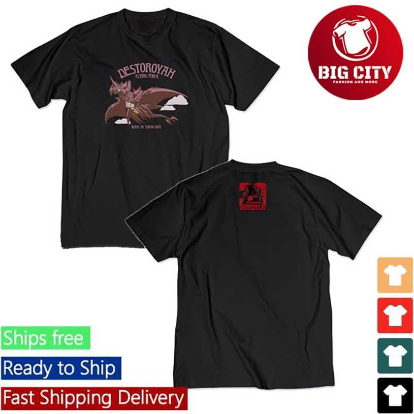 Official Godzilla Vs. Destoroyah 30Th Anniversary Scene Illustration Two Sided Shirt