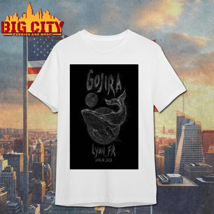 Gojira Dec 10 2025 In Decines Charpieu France Tour Poster Shirt